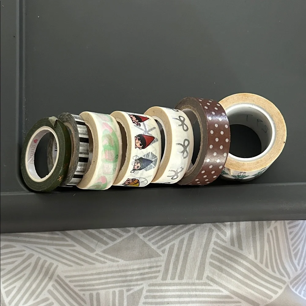 Decorative Washi Tape Set with Patterns